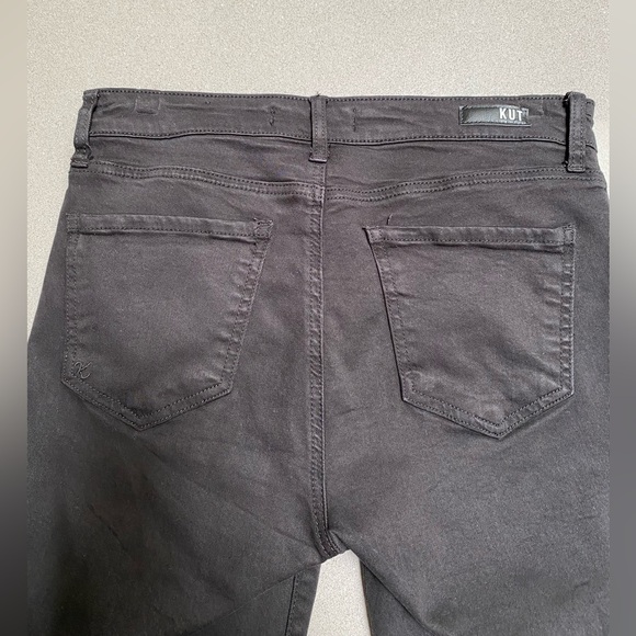 KUT from the Kloth Amy Fray Hem Crop Skinny Jeans Women's size 6 - Picture 7 of 9
